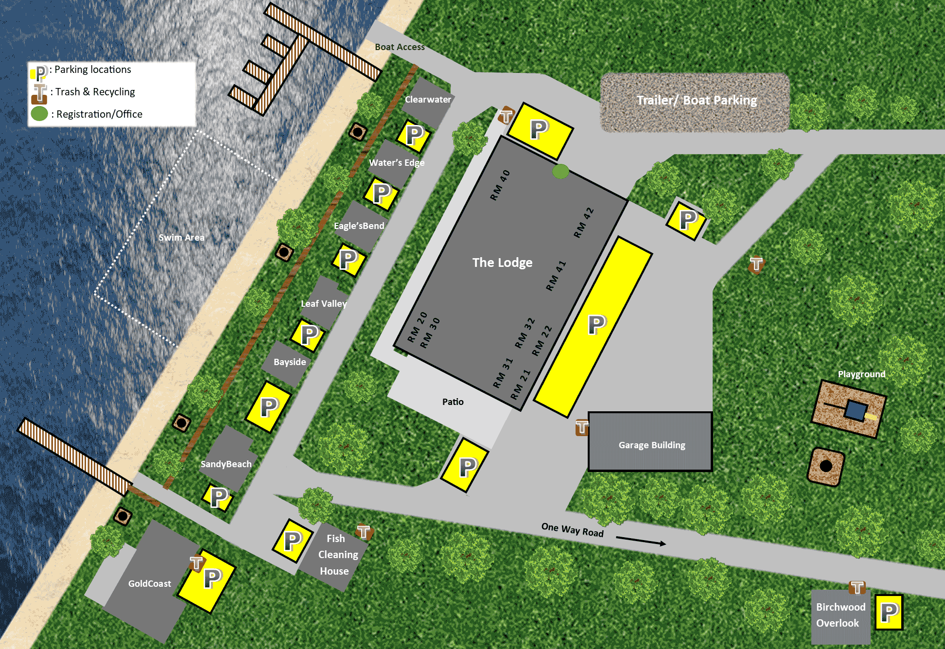 Heavenly Escapes Resort Map